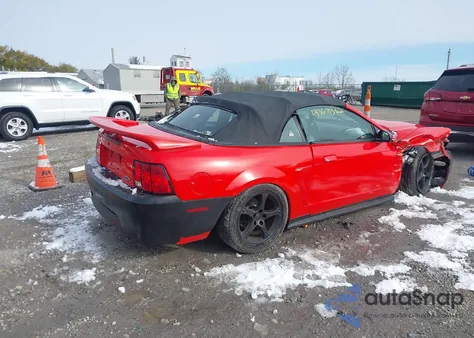 2001 Ford Mustang из США, поврежденный, VIN 1FAFP44451F142732